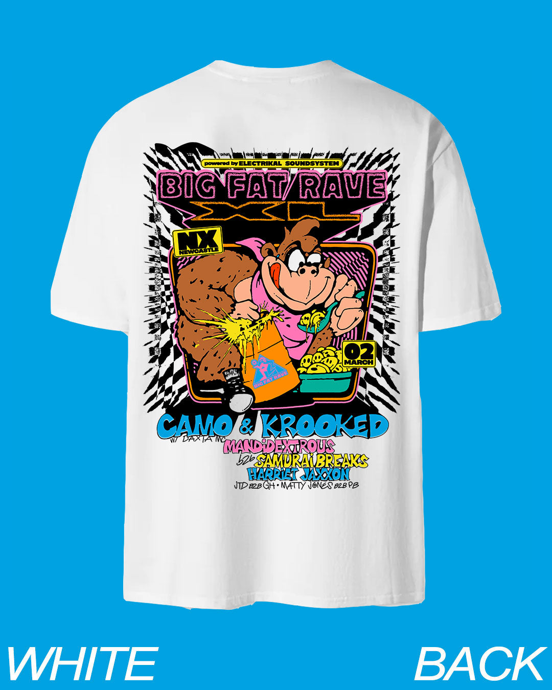 BIG FAT RAVE XL T-SHIRT (Black or White)