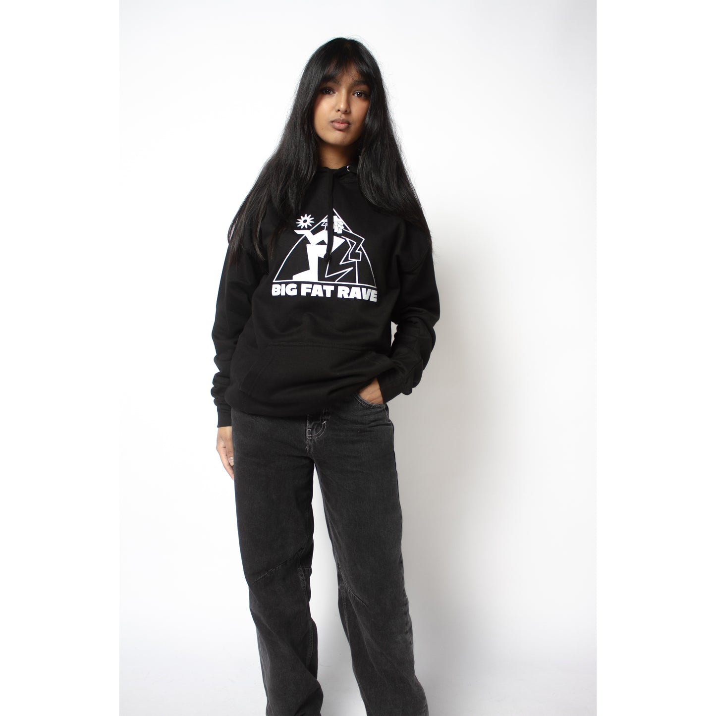 BLACK LOGO HOODIE